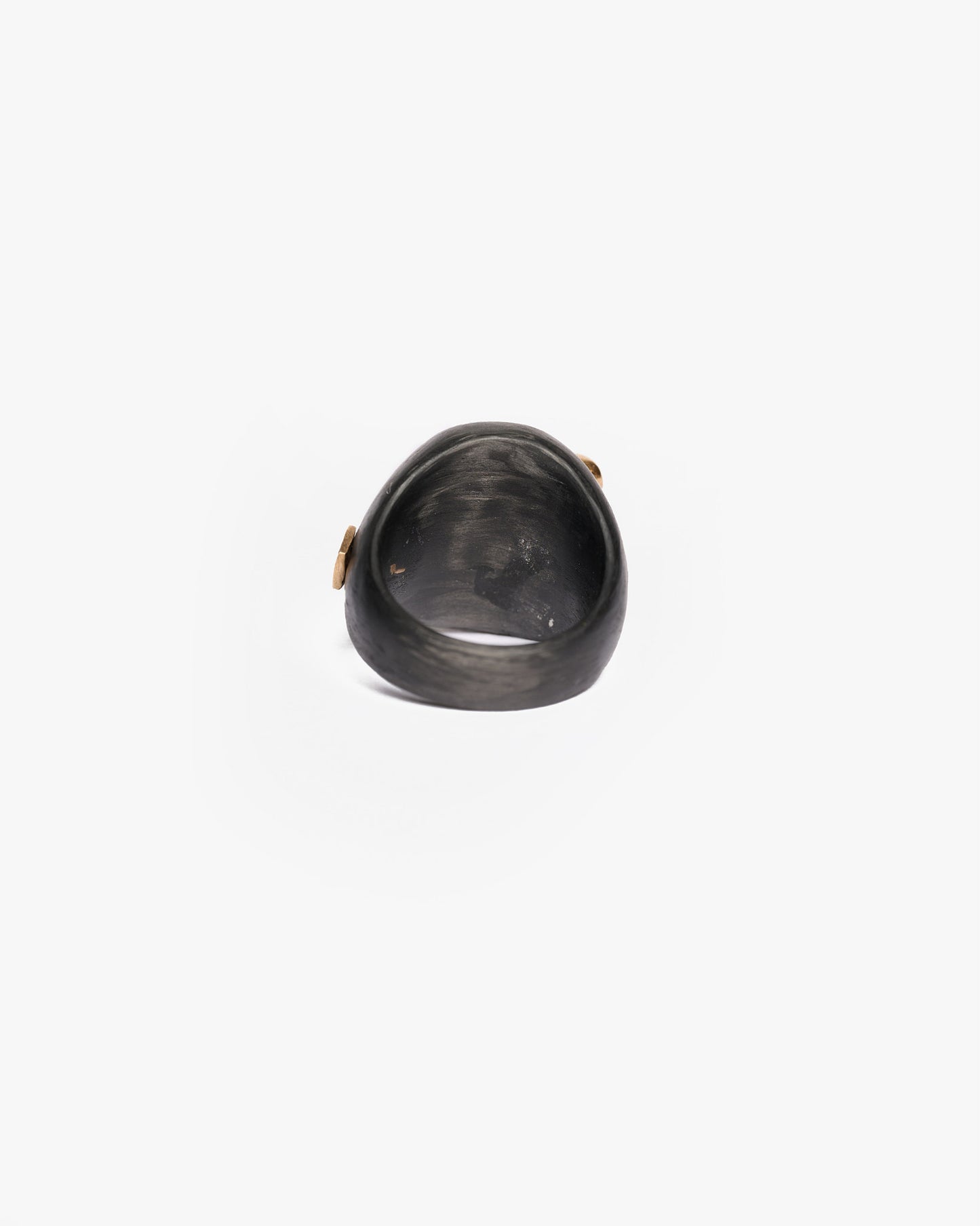 Chevalière triplo haneda black bronzo zirconi