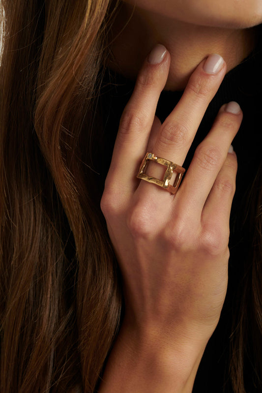 Anello Megalite bronzo