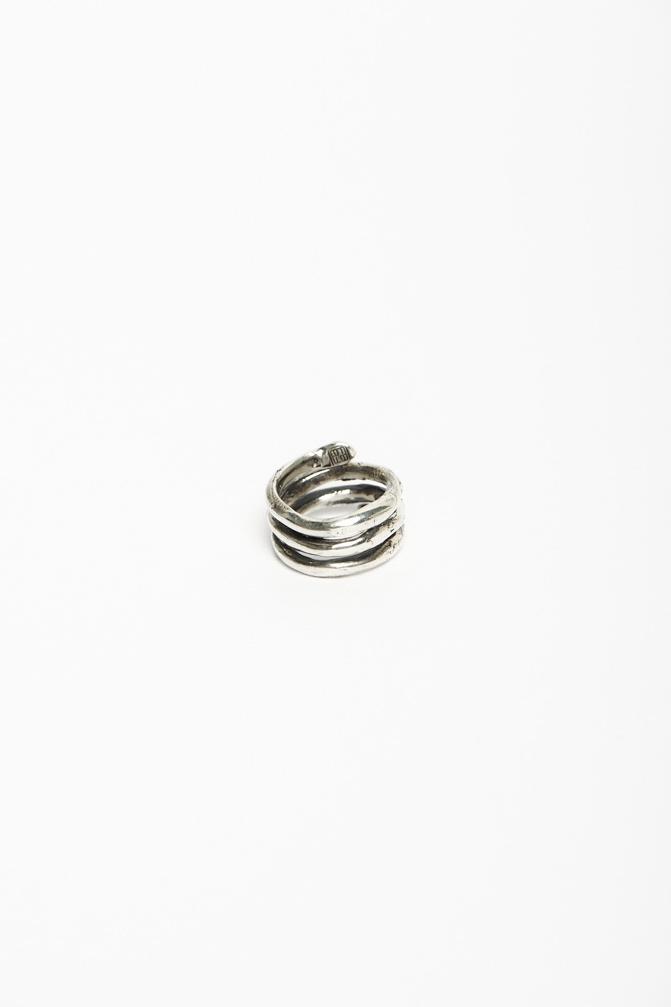Anello spirale wanderlust argento e zirconi