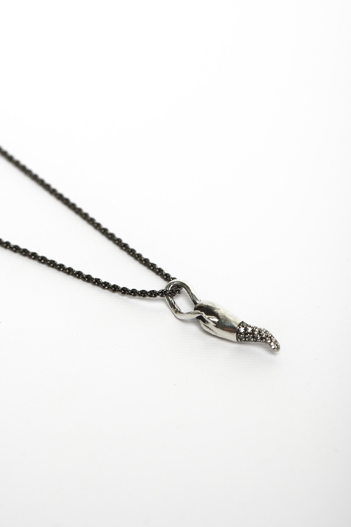 Collana corno zada argento luxury