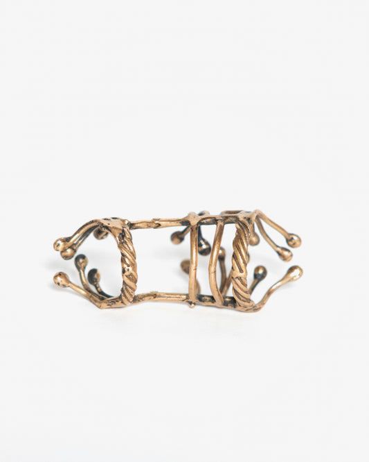 Anello half genesis bronzo