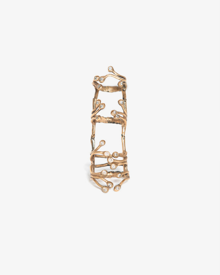 Anello full genesis zirconi bronzo