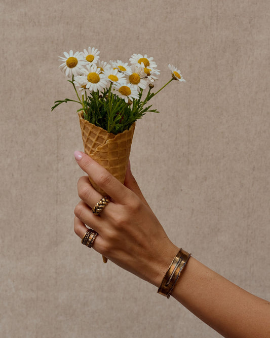 Bracciale JFK bronzo e zirconi