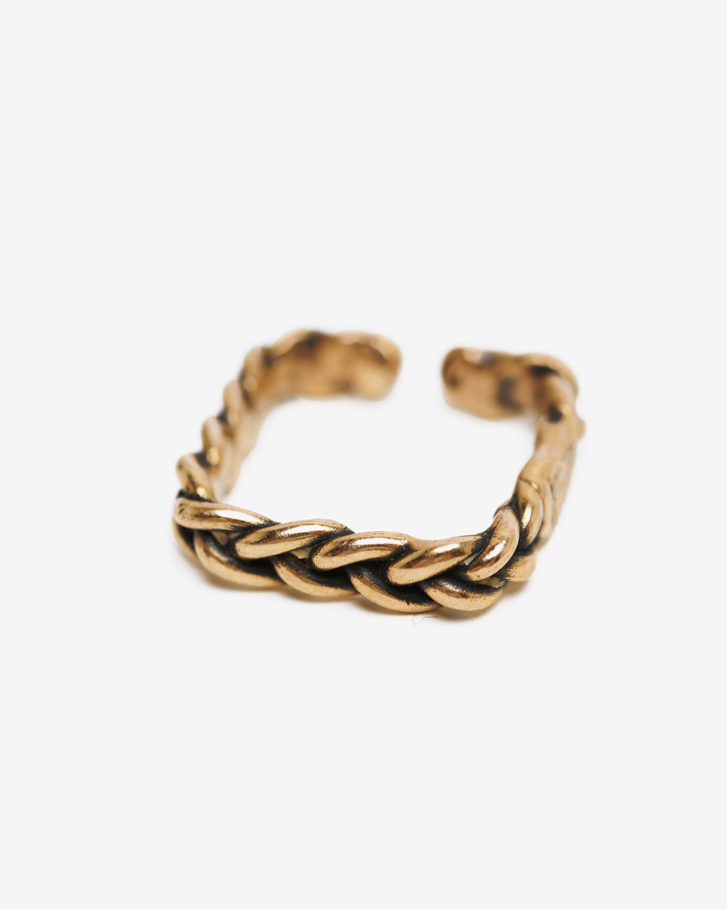 Fedina treccia cube L bronzo
