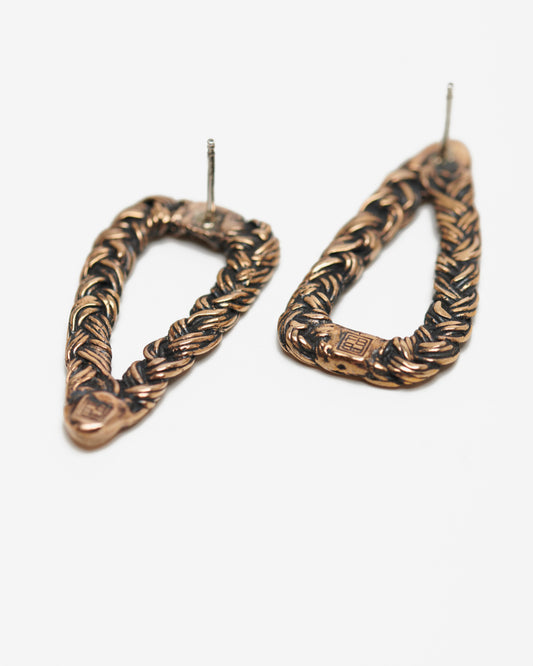 Orecchini triangoli liaisons bronzo