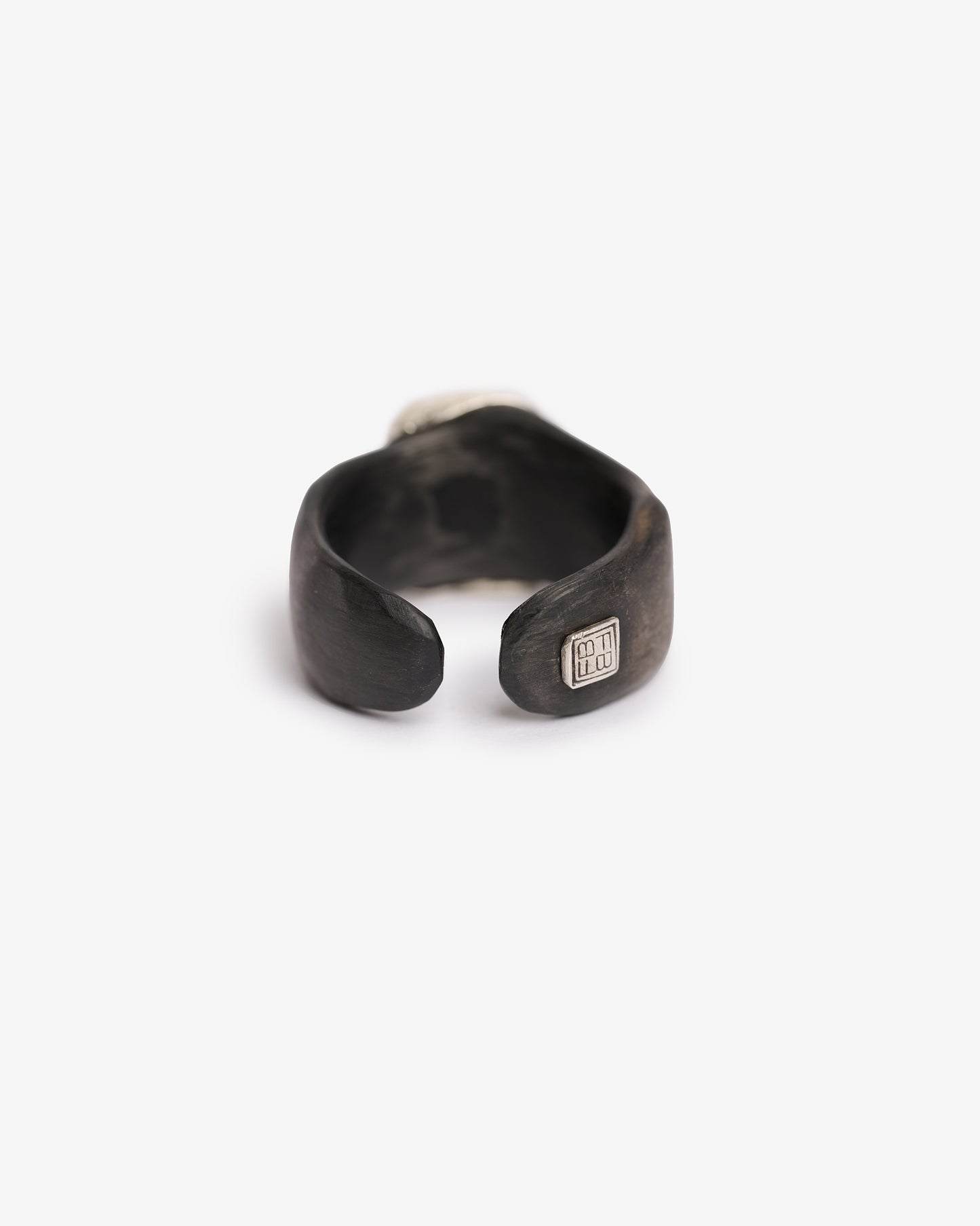Anello fascia Heathrow black argento zirconi
