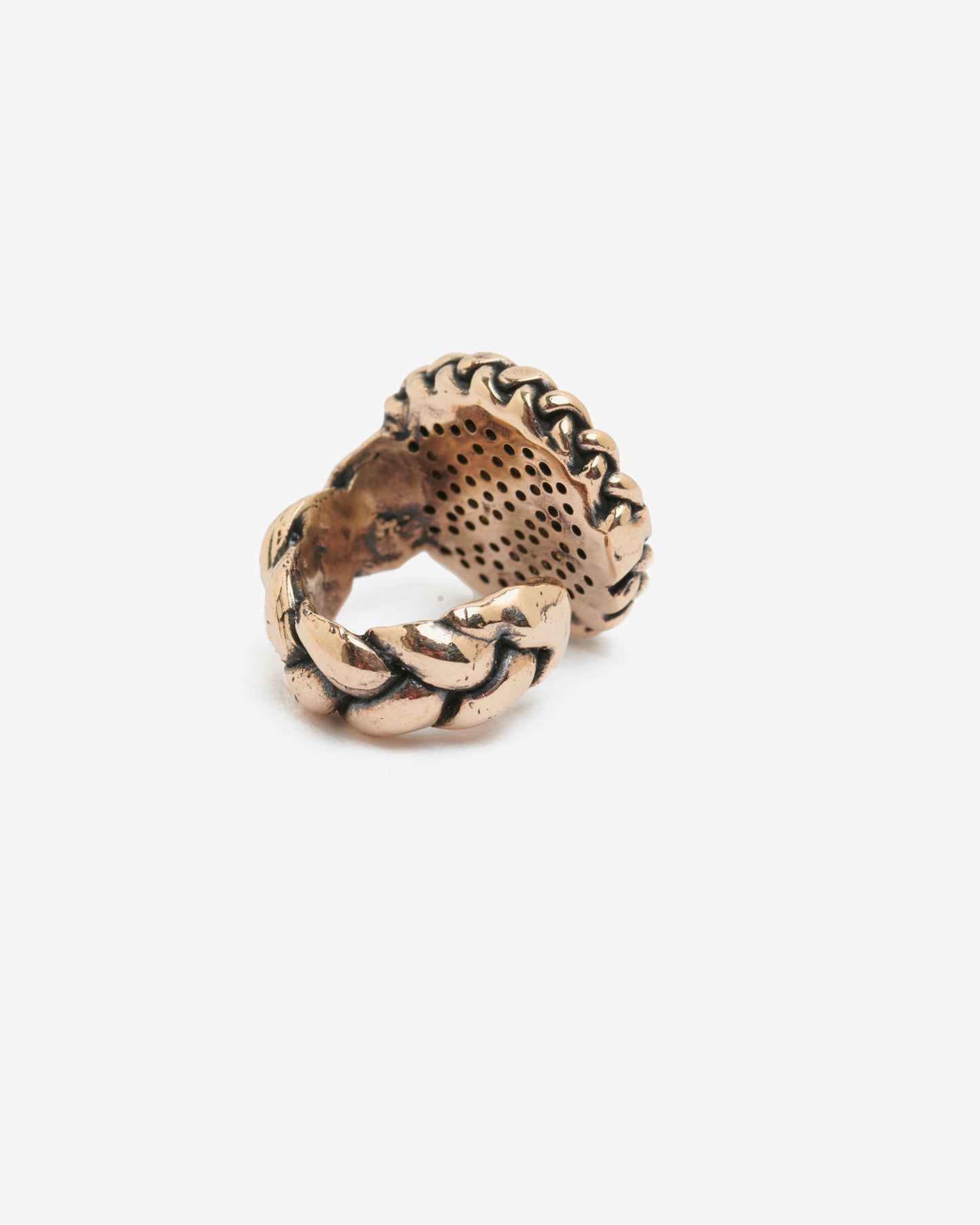 Chevalière treccia zada Luxury bronzo