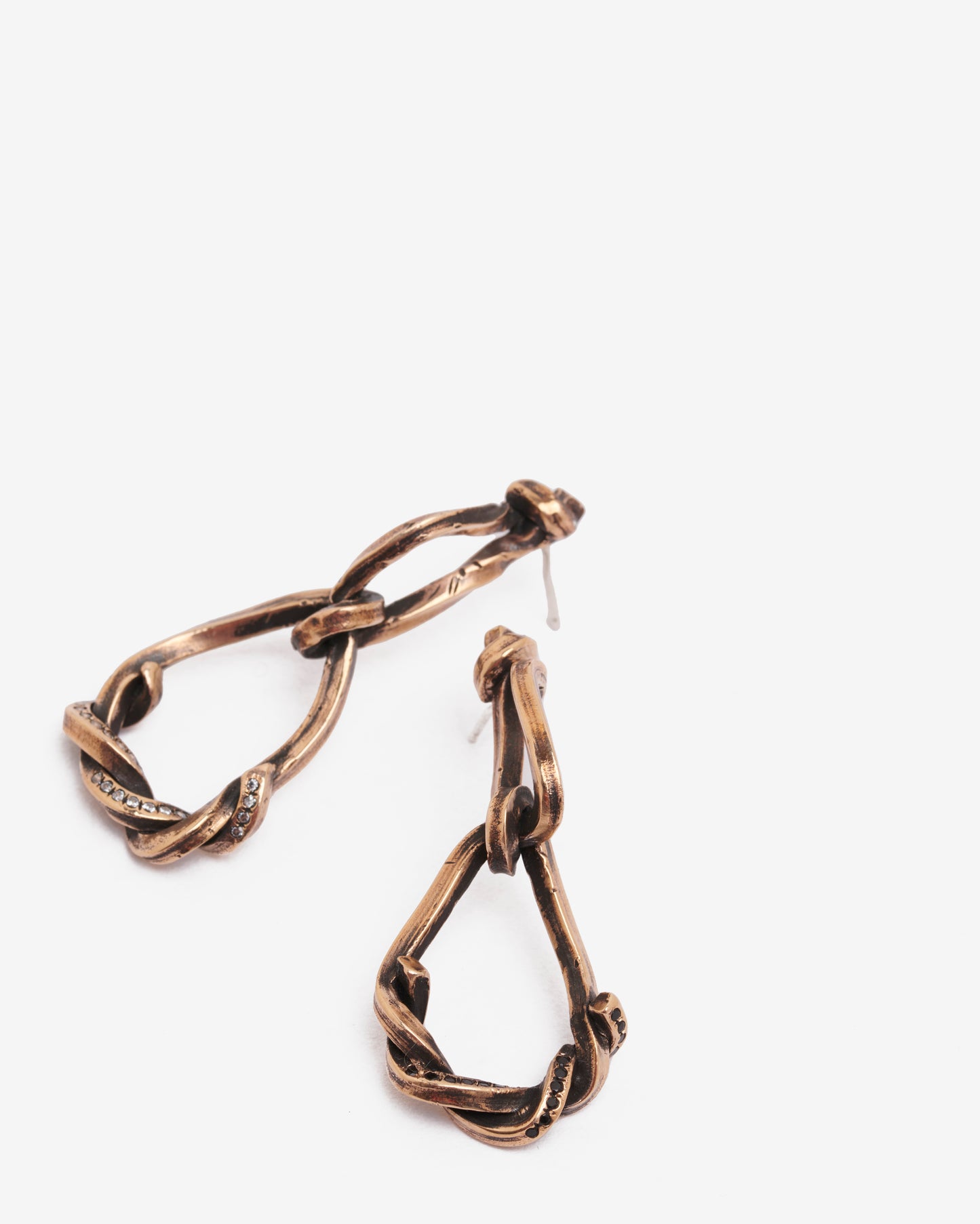Orecchini doppio nodo liaisons bronzo