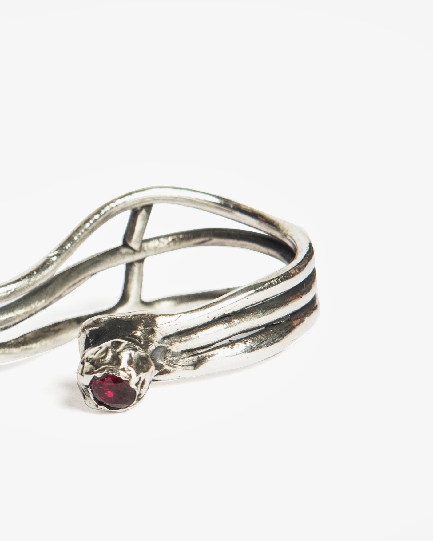 Anello baffo mamasinta argento