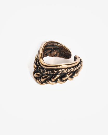 Anello intreccio Masai Mara bronzo