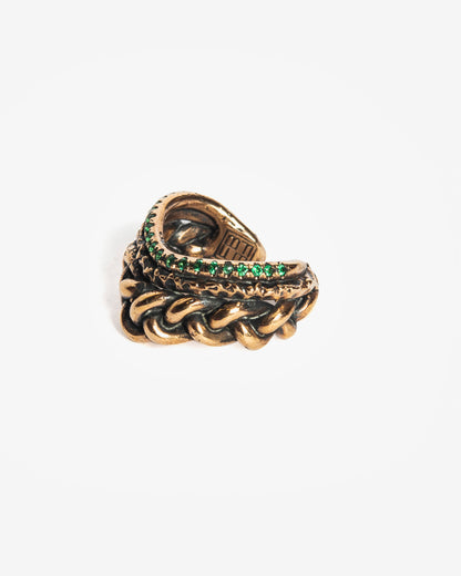 Anello intreccio Masai Mara bronzo