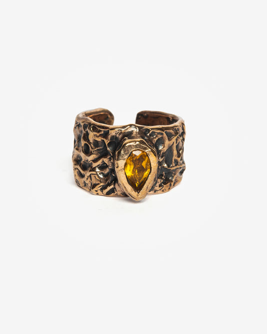 Anello Masai sole bronzo