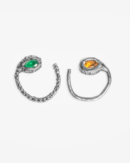 Orecchini Alma Maasai argento