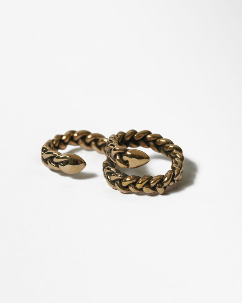 Anello mezzo baffo bronzo