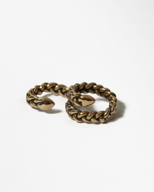 Anello mezzo baffo bronzo