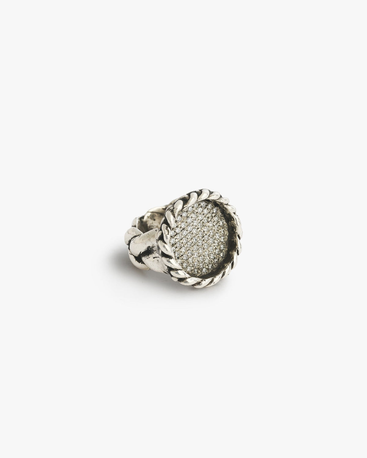 Chevalière treccia zada Luxury argento