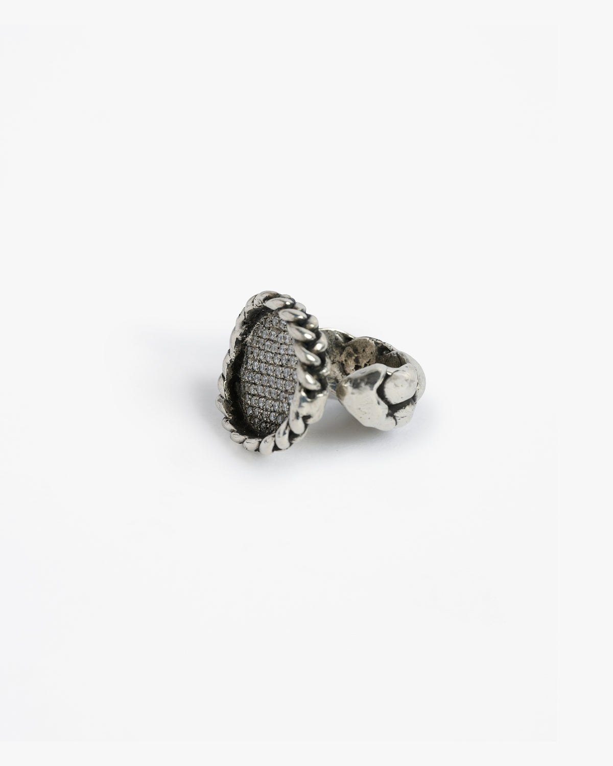 Chevalière treccia zada Luxury argento