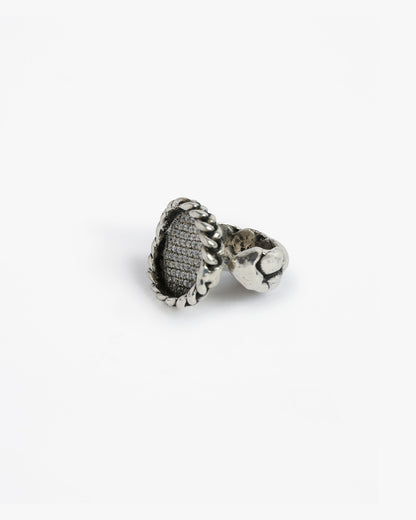Chevalière treccia zada Luxury argento