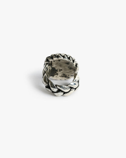 Chevalière treccia zada Luxury argento