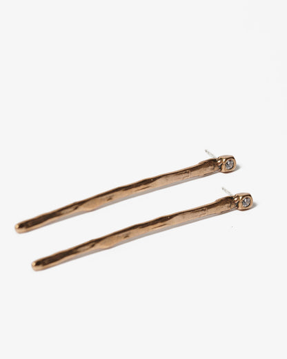 Orecchini pendenti druide long bronzo