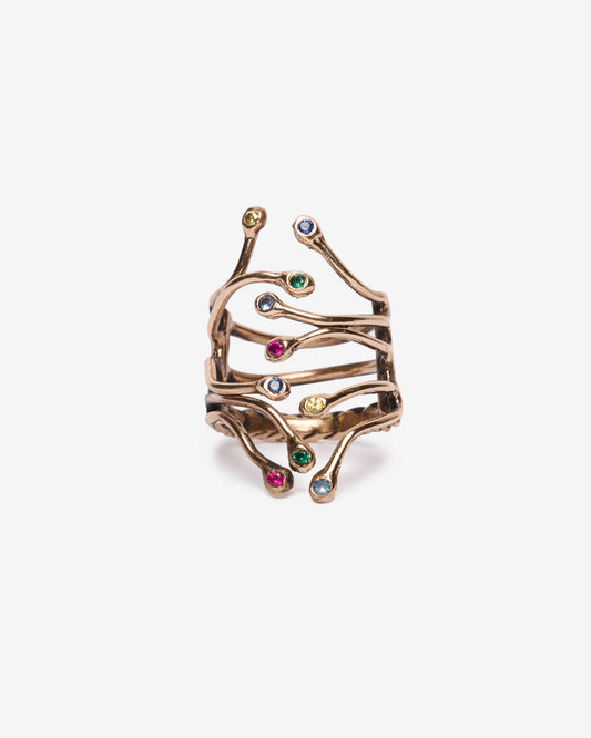 Anello medium genesis zirconi bronzo