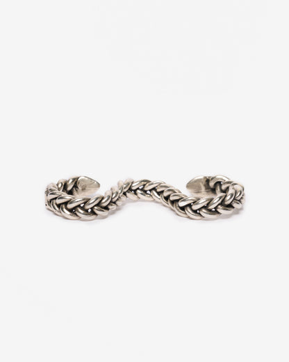 Anello baffo zirconi argento