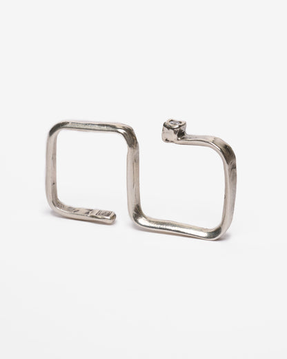 Anello doppio baffo druide argento