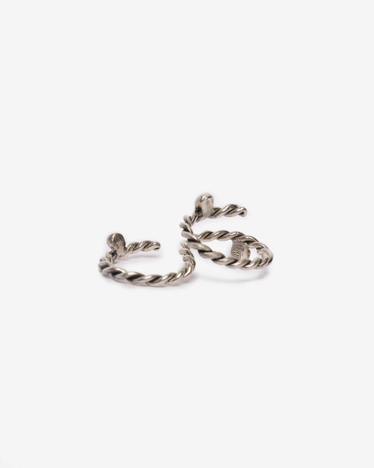 Anello doppio dna argento