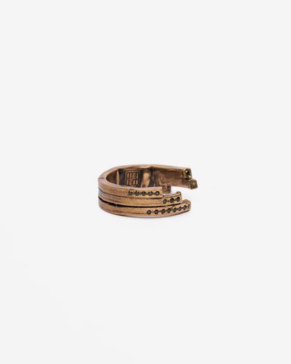 Anello triplo ecg bronzo