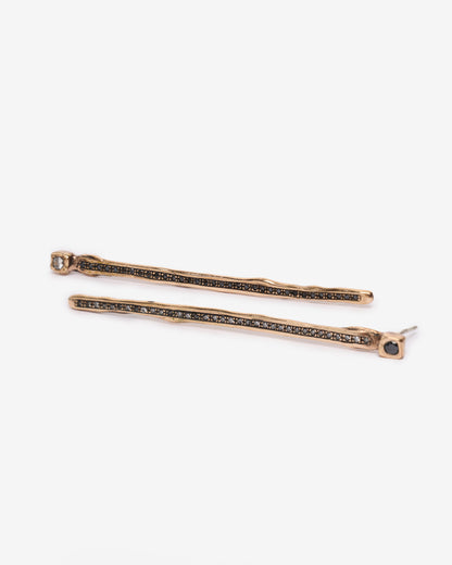 Orecchini pendenti druide long bronzo luxury