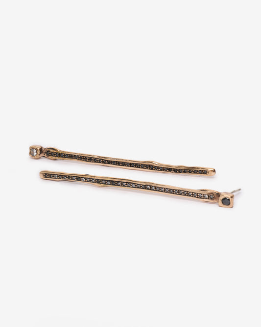 Orecchini pendenti druide long bronzo luxury