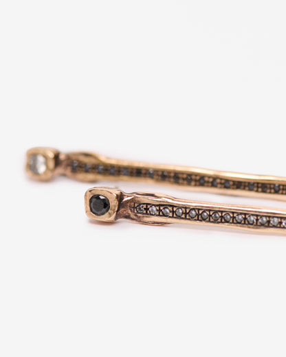 Orecchini pendenti druide long bronzo luxury