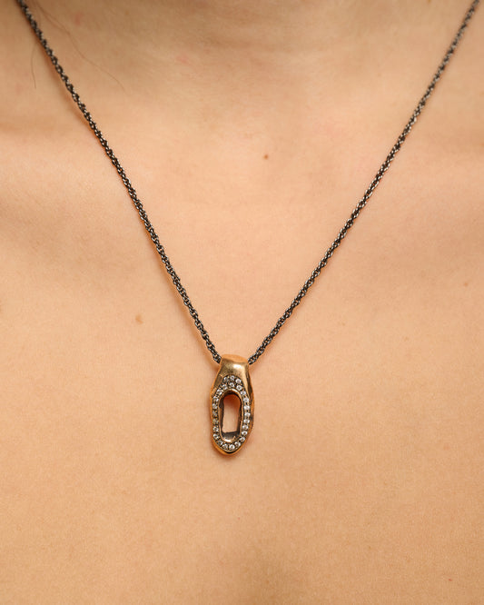 Catena Heathrow bronzo zirconi