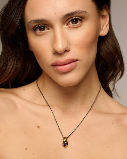 Catena Changi small bronzo zirconi basic