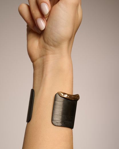 Bracciale big Heathrow black bronzo e zirconi