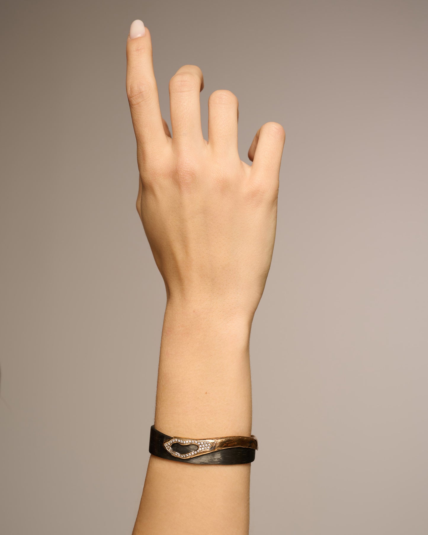 Bracciale small Heathrow black bronzo e zirconi