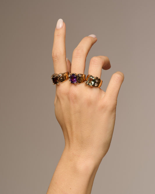 Anello big Changi bronzo