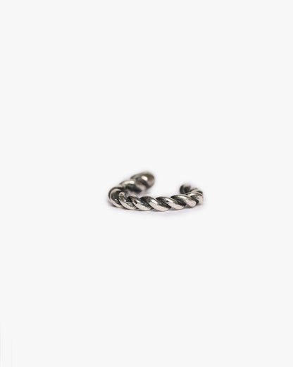 Piercing mezza treccia argento