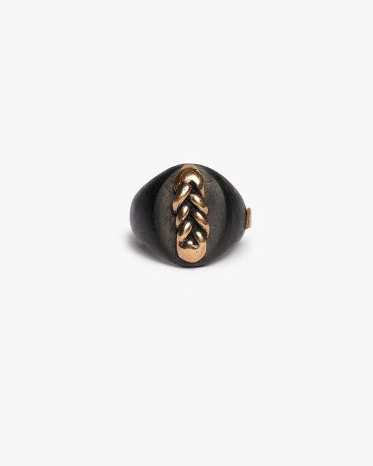 Chevalière da vinci black bronzo