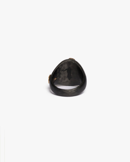 Chevalière da vinci black bronzo