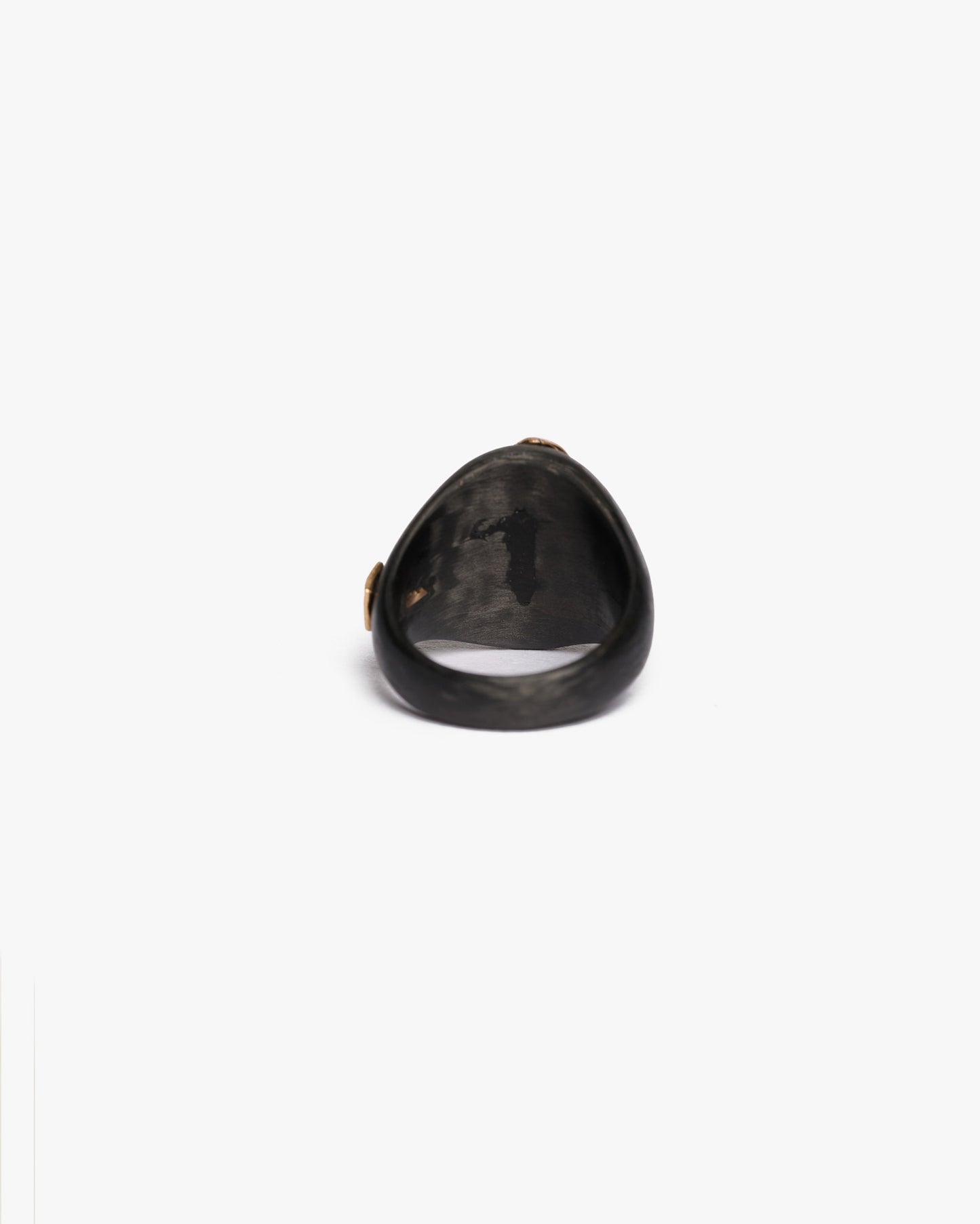 Chevalière half da vinci black argento