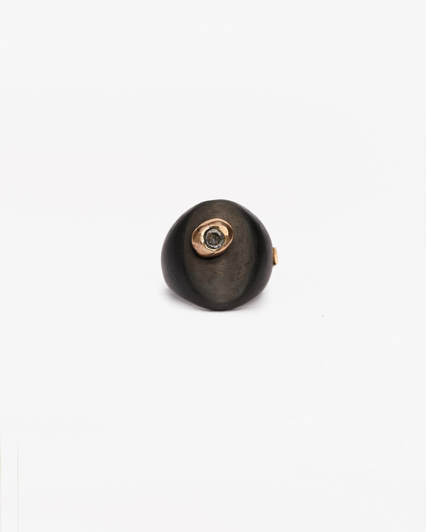 Chevalière haneda black bronzo zirconi
