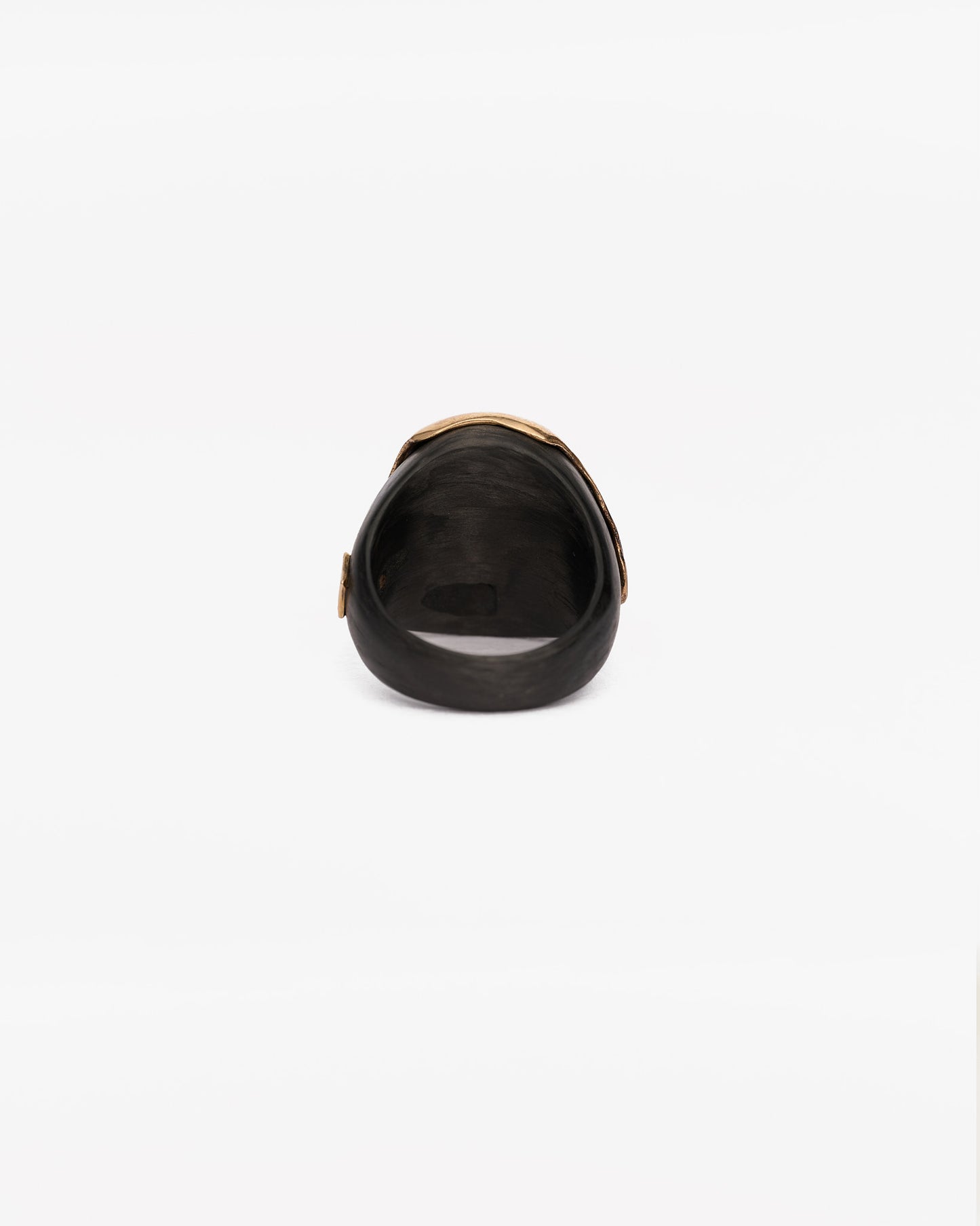 Chevalière Heathrow hole black bronzo zirconi