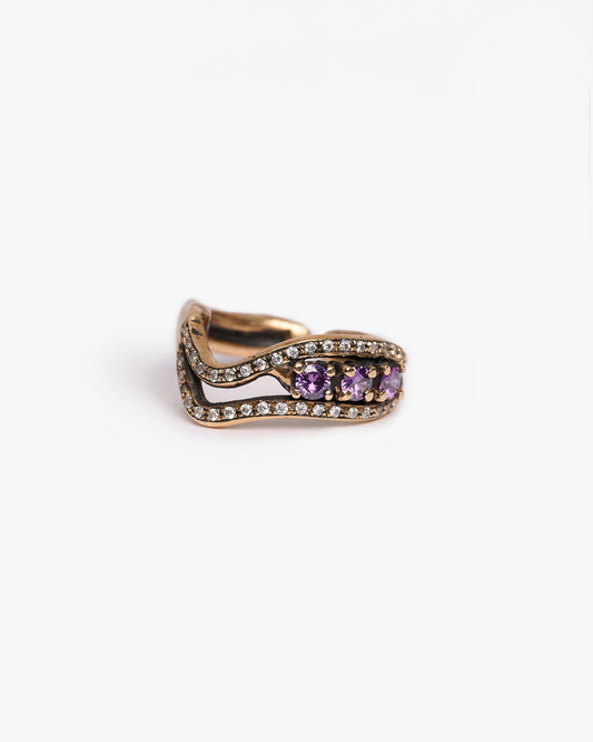 Anello V triplo changi bronzo