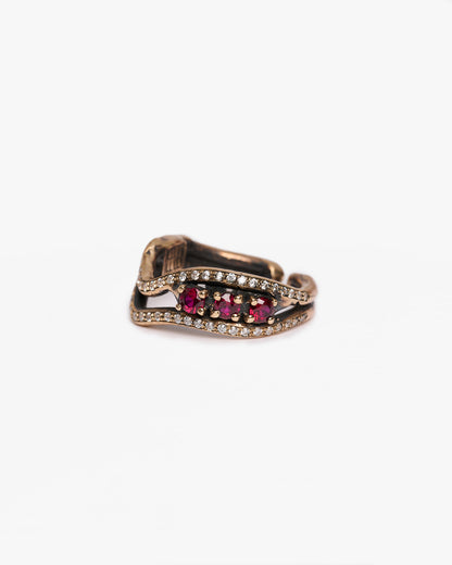 Anello V triplo changi bronzo