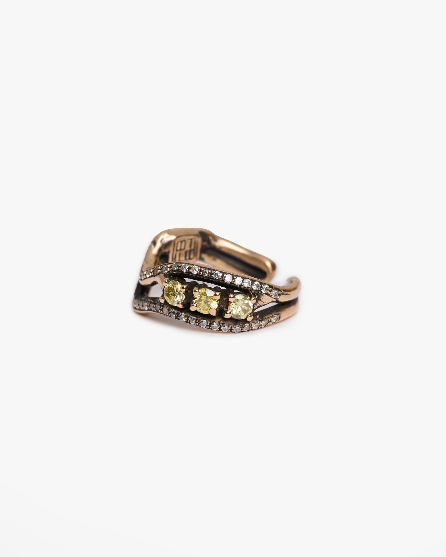 Anello V triplo changi bronzo