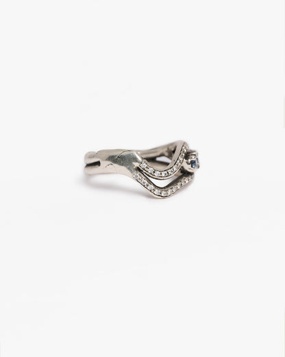 Anello V triplo changi argento
