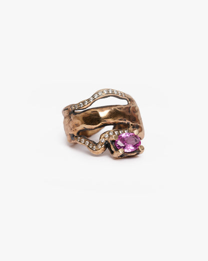 Anello mono Changi bronzo