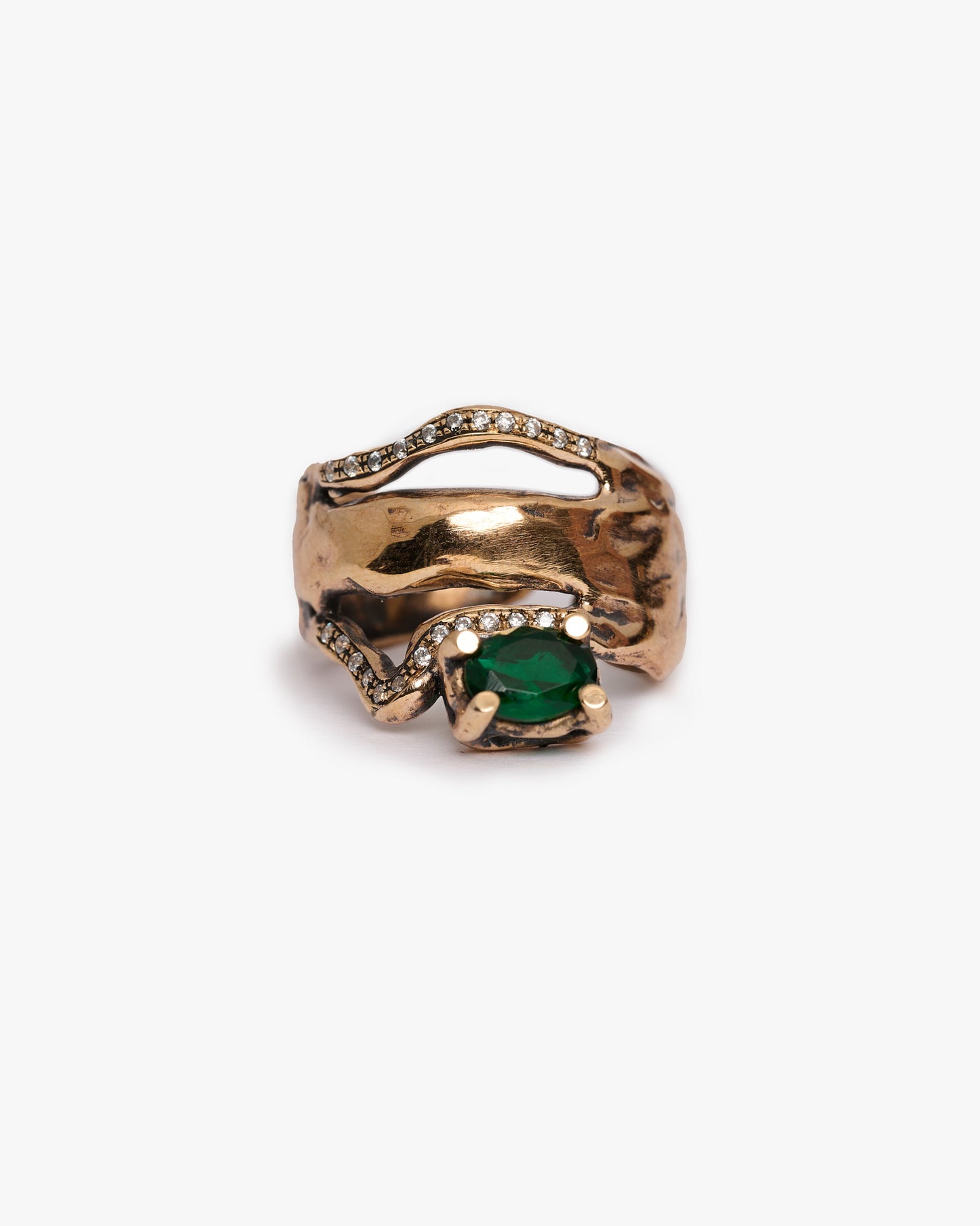 Anello mono Changi bronzo