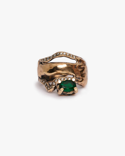 Anello mono Changi bronzo